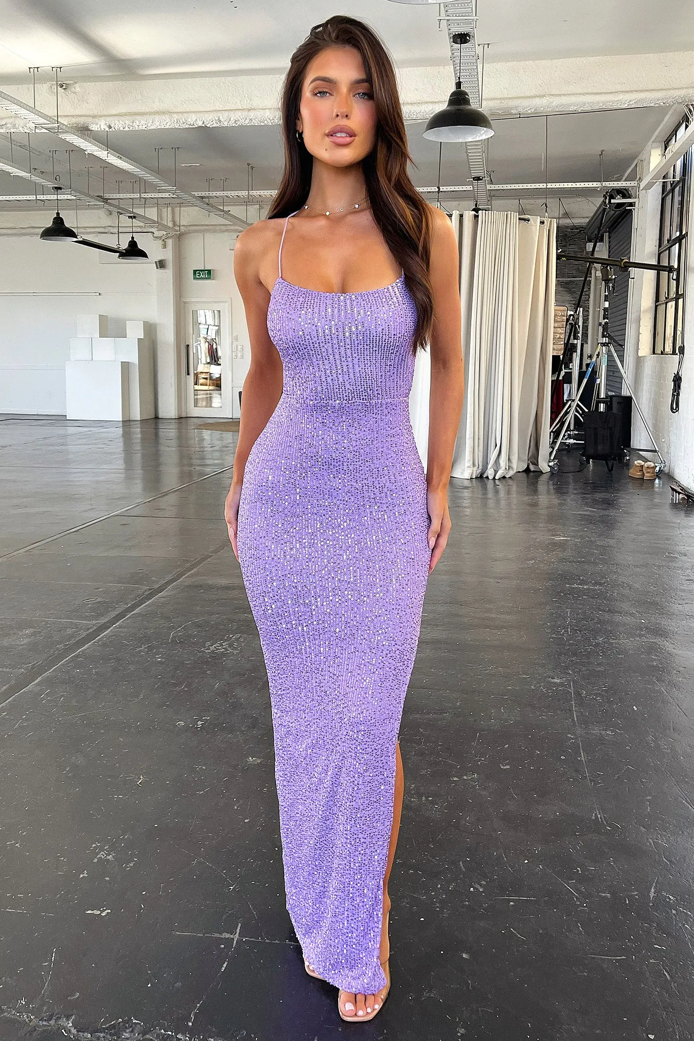 Alina Maxi Dress - Lilac sold by Thats So Fetch product image thumbnail 2