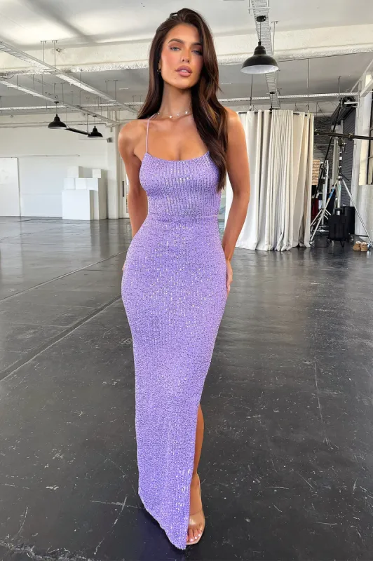 Alina Maxi Dress - Lilac sold by Thats So Fetch