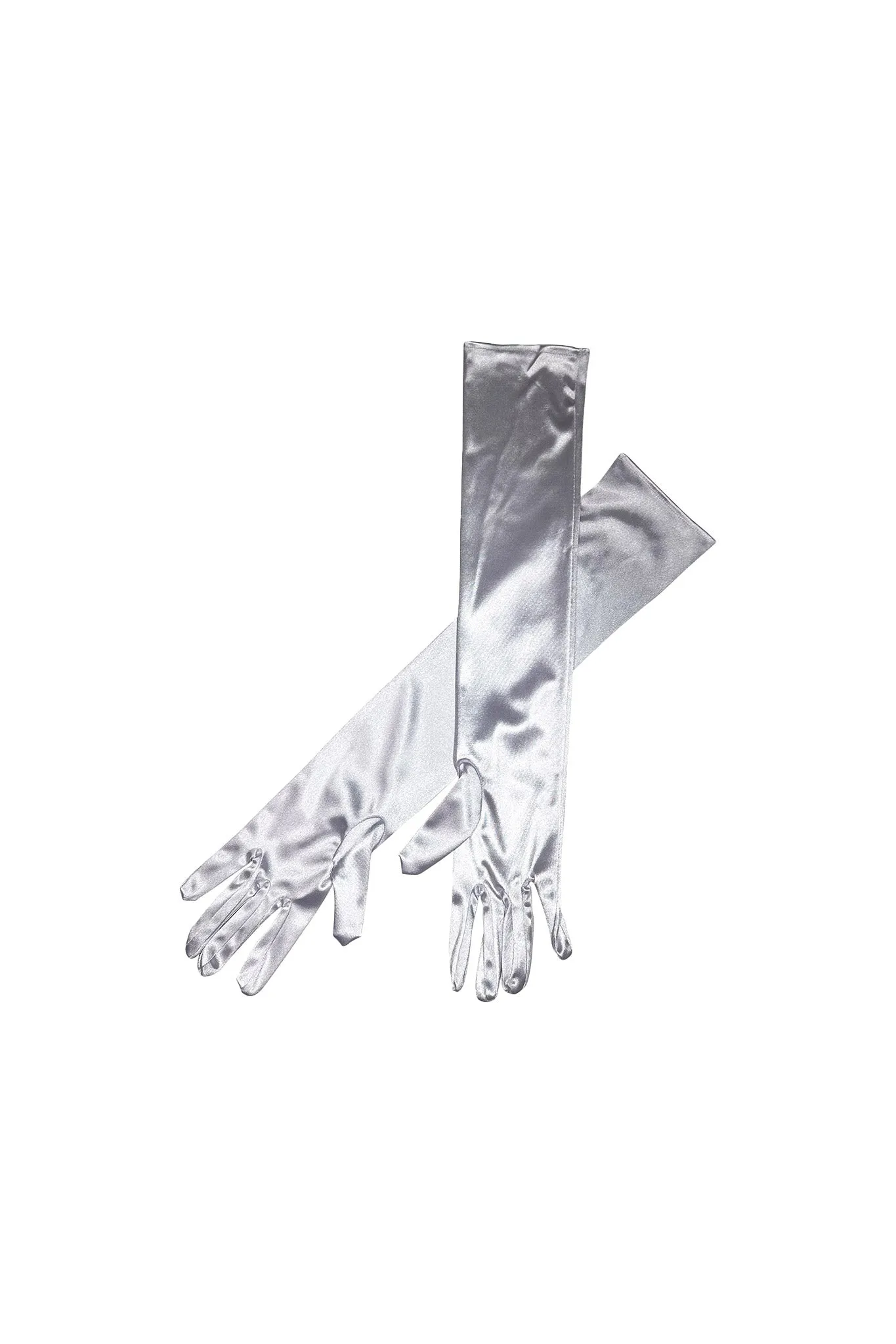 Ivy Satin Gloves - White sold by Thats So Fetch product image thumbnail 2