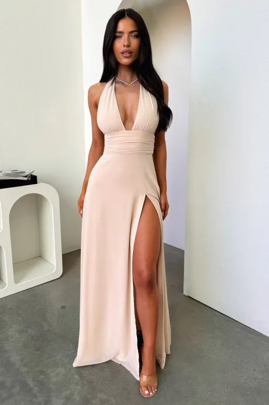 Elenor Maxi Dress - Champagne sold by Thats So Fetch