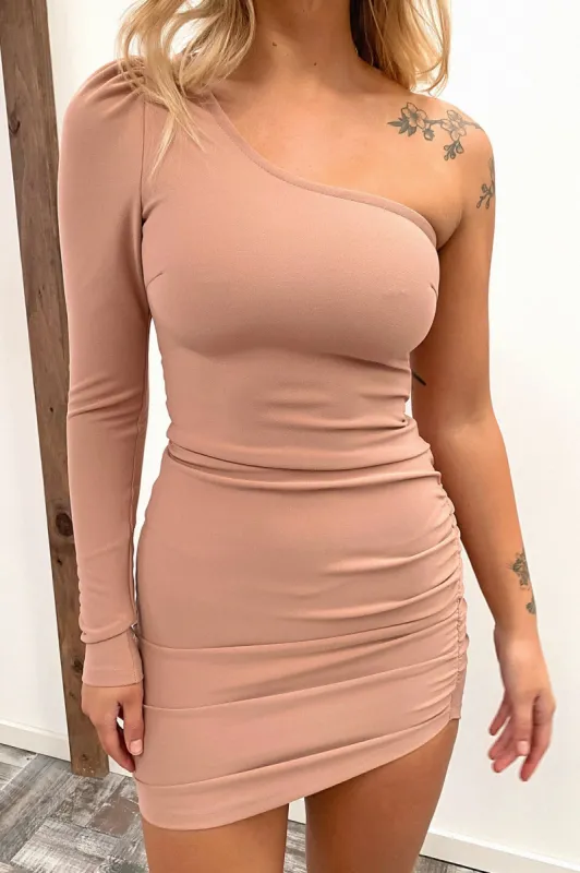Tayline Dress - Dark Blush sold by Thats So Fetch