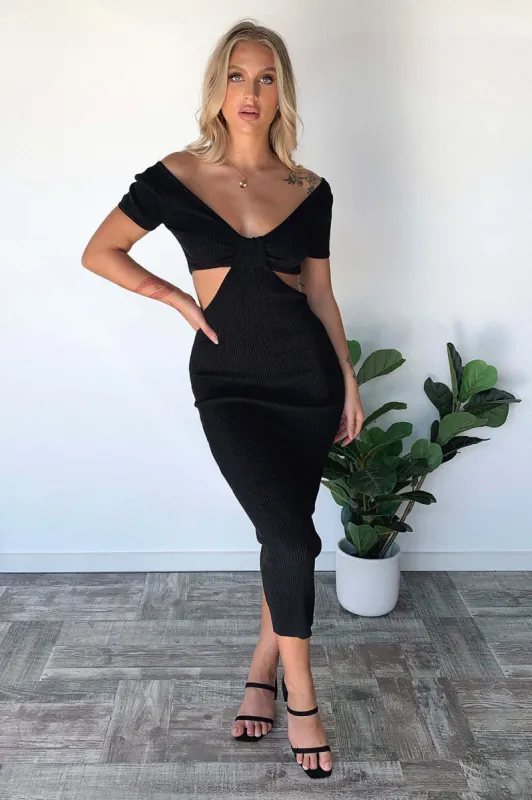 Jenner Maxi Dress - Black sold by Thats So Fetch