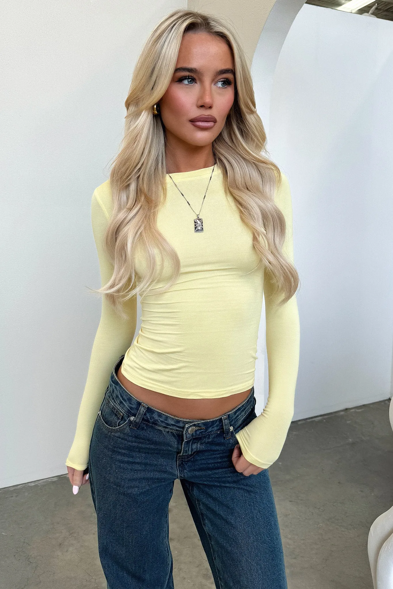 Amos Long Sleeve Tee - Yellow sold by Thats So Fetch product image thumbnail 4