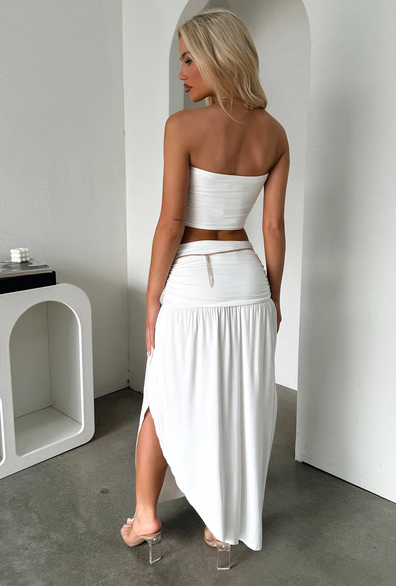 Rosalia Midi Skirt - White sold by Thats So Fetch product image thumbnail 5