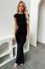 Theodore Backless Maxi Dress - Black sold by Thats So Fetch