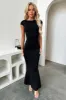 Theodore Backless Maxi Dress - Black sold by Thats So Fetch
