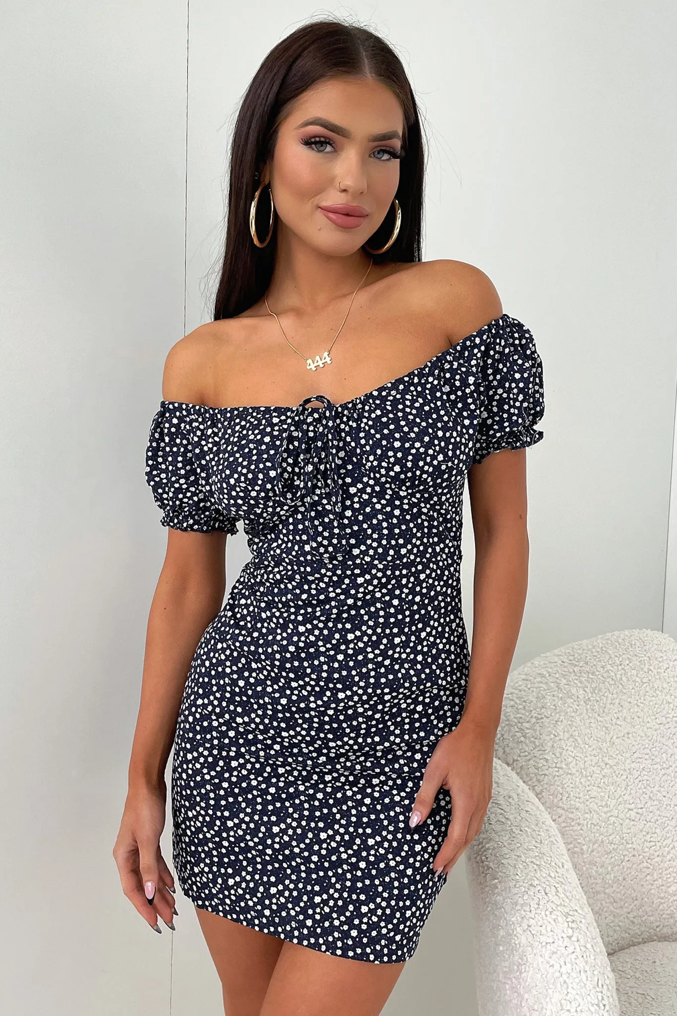 Alma Dress - Navy Floral sold by Thats So Fetch product image thumbnail 2