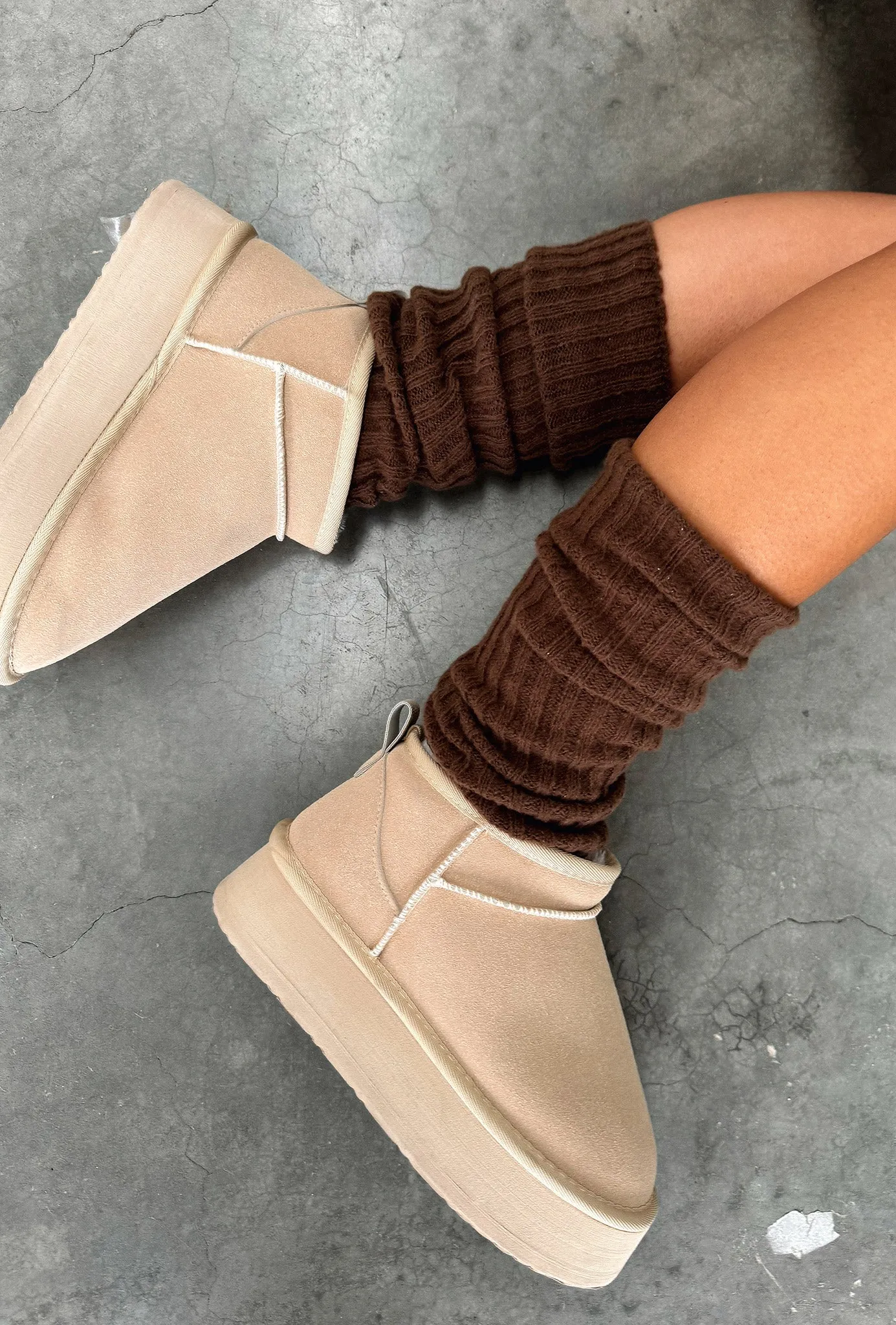 Nila Leg Warmers - Brown sold by Thats So Fetch product image thumbnail 2