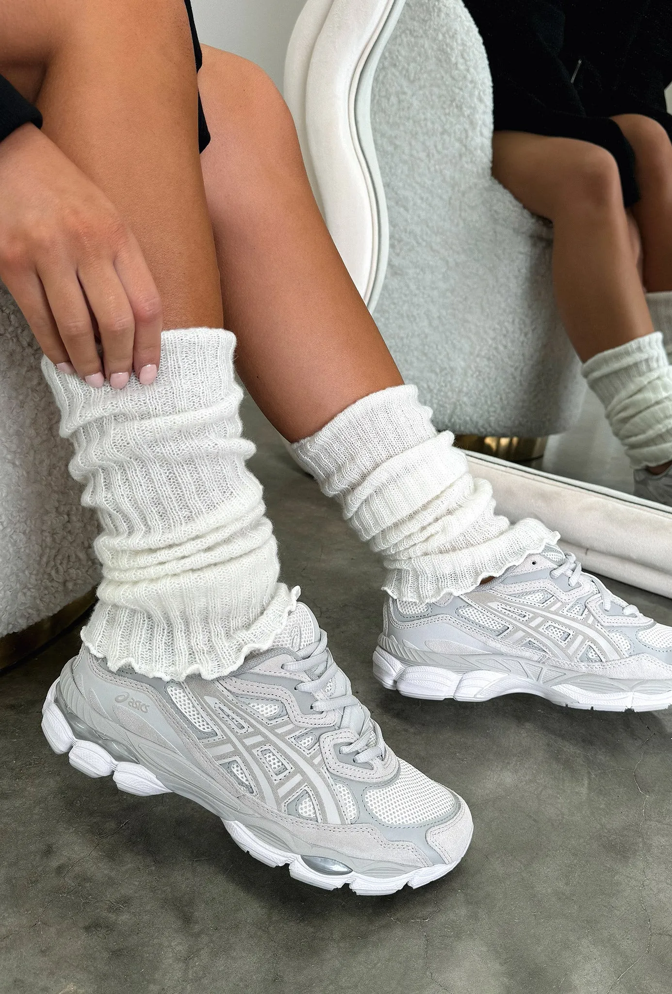 Nila Leg Warmers - White sold by Thats So Fetch product image thumbnail 3