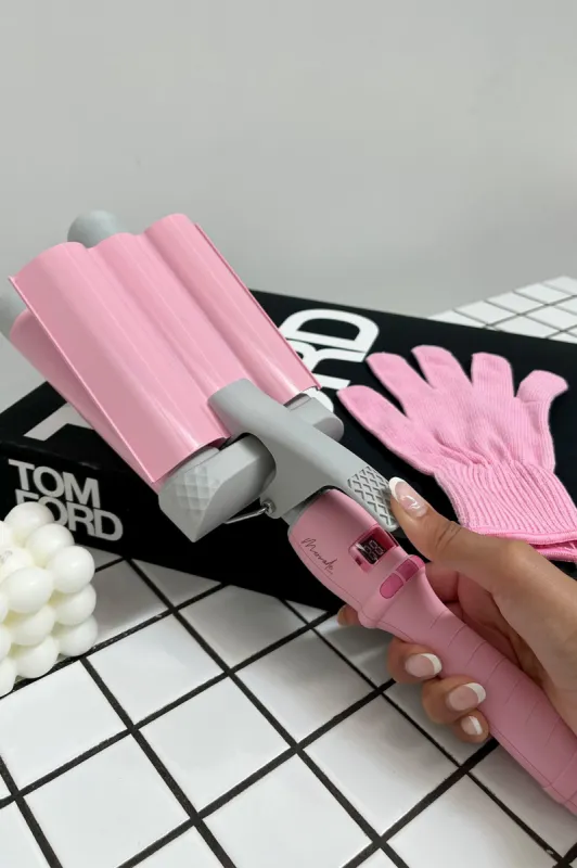 Mermade Pro Hair Waver - Pink 32MM sold by Thats So Fetch