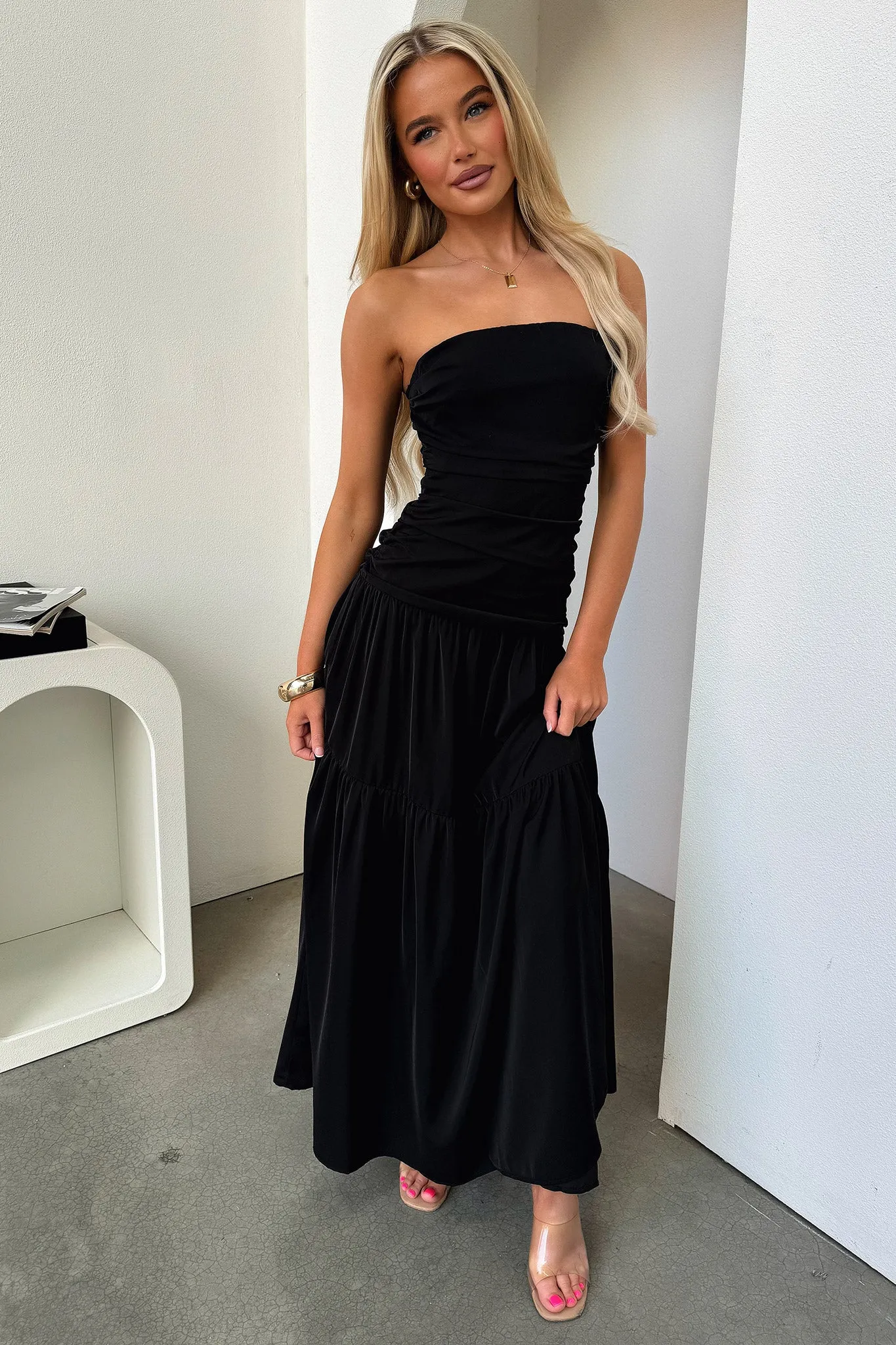Charlotte Strapless Maxi Dress - Black sold by Thats So Fetch product image thumbnail 4
