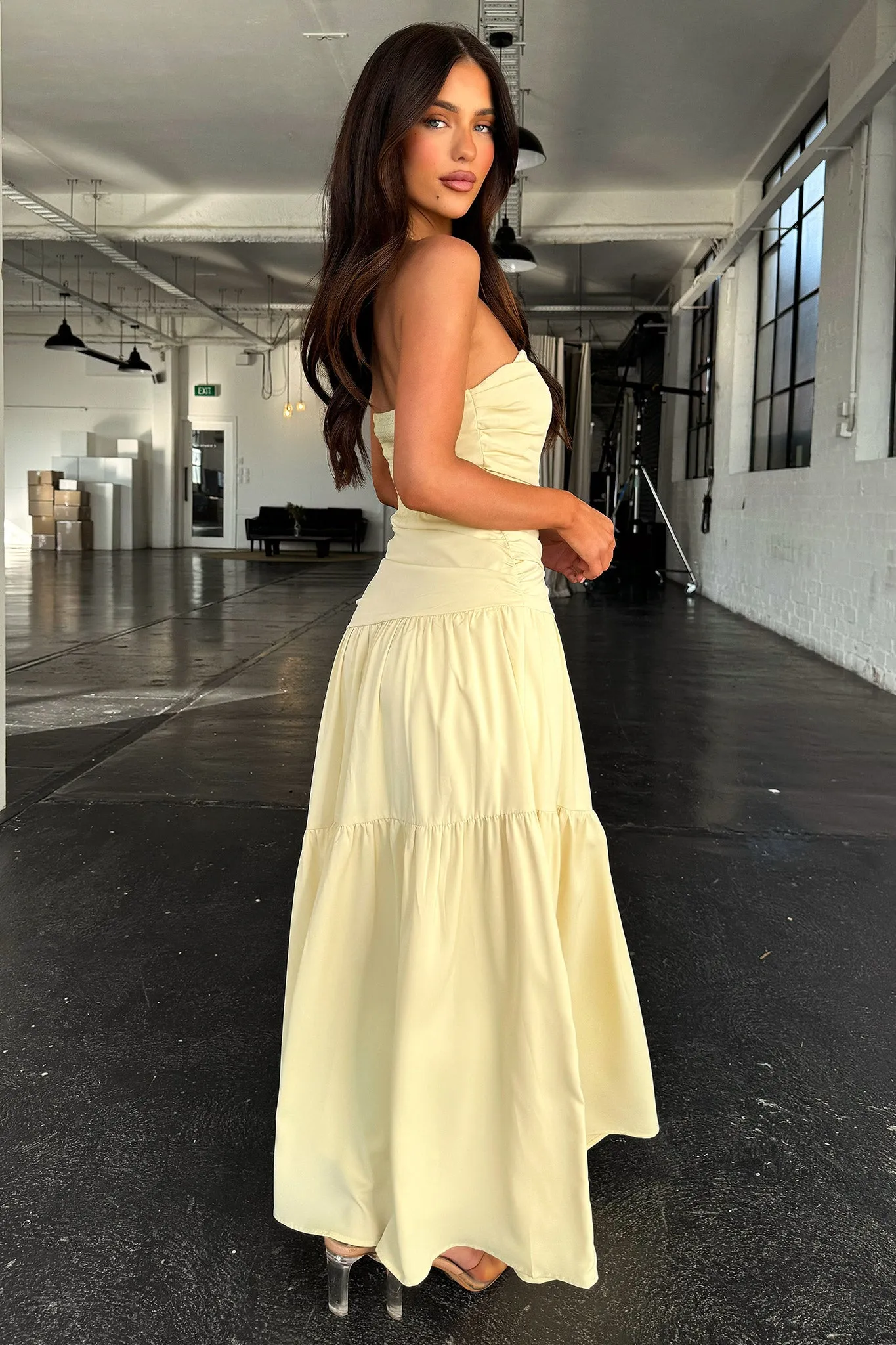 Charlotte Strapless Maxi Dress - Yellow sold by Thats So Fetch product image thumbnail 5