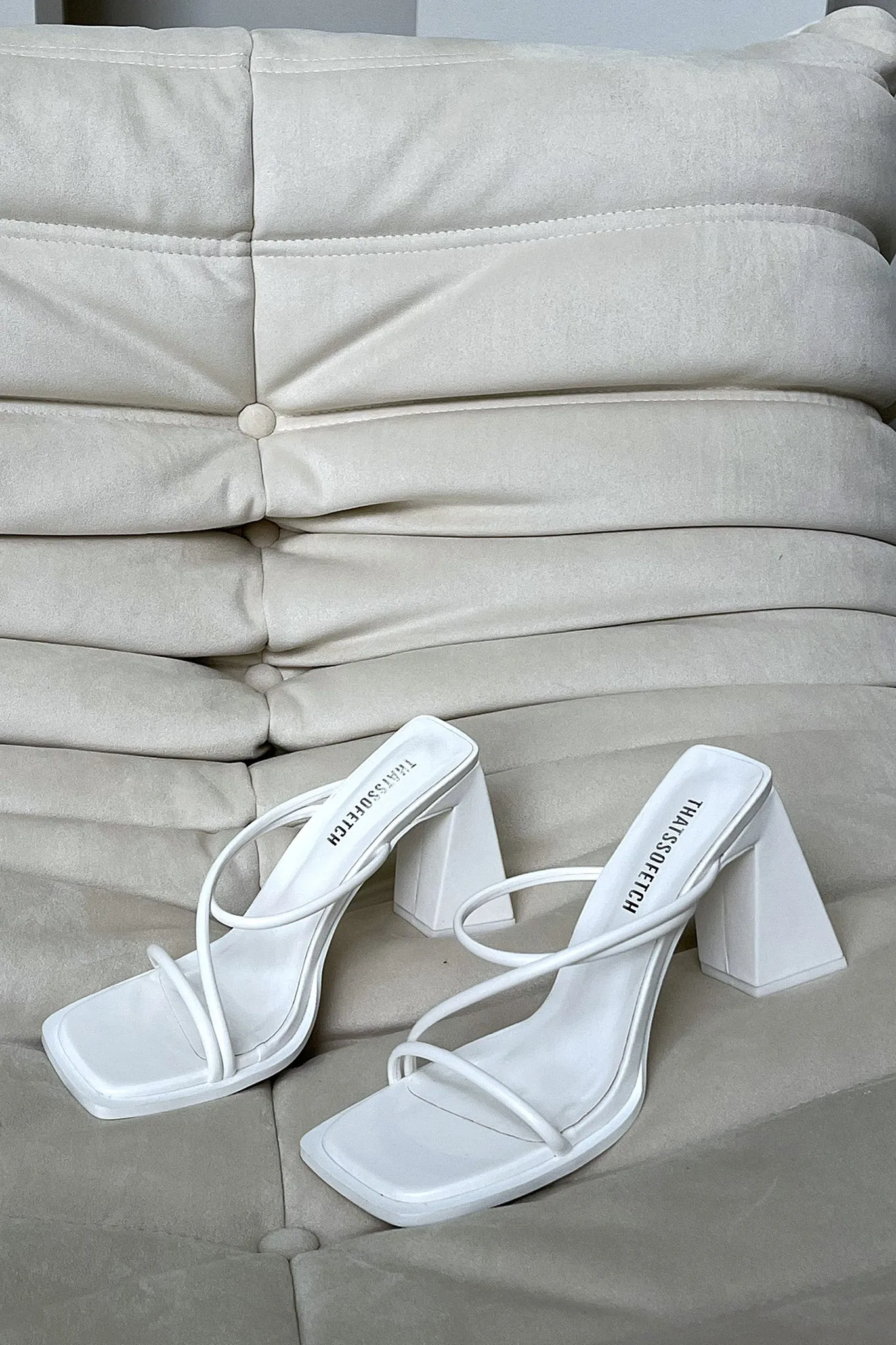 Alix Heels - White sold by Thats So Fetch product image thumbnail 4
