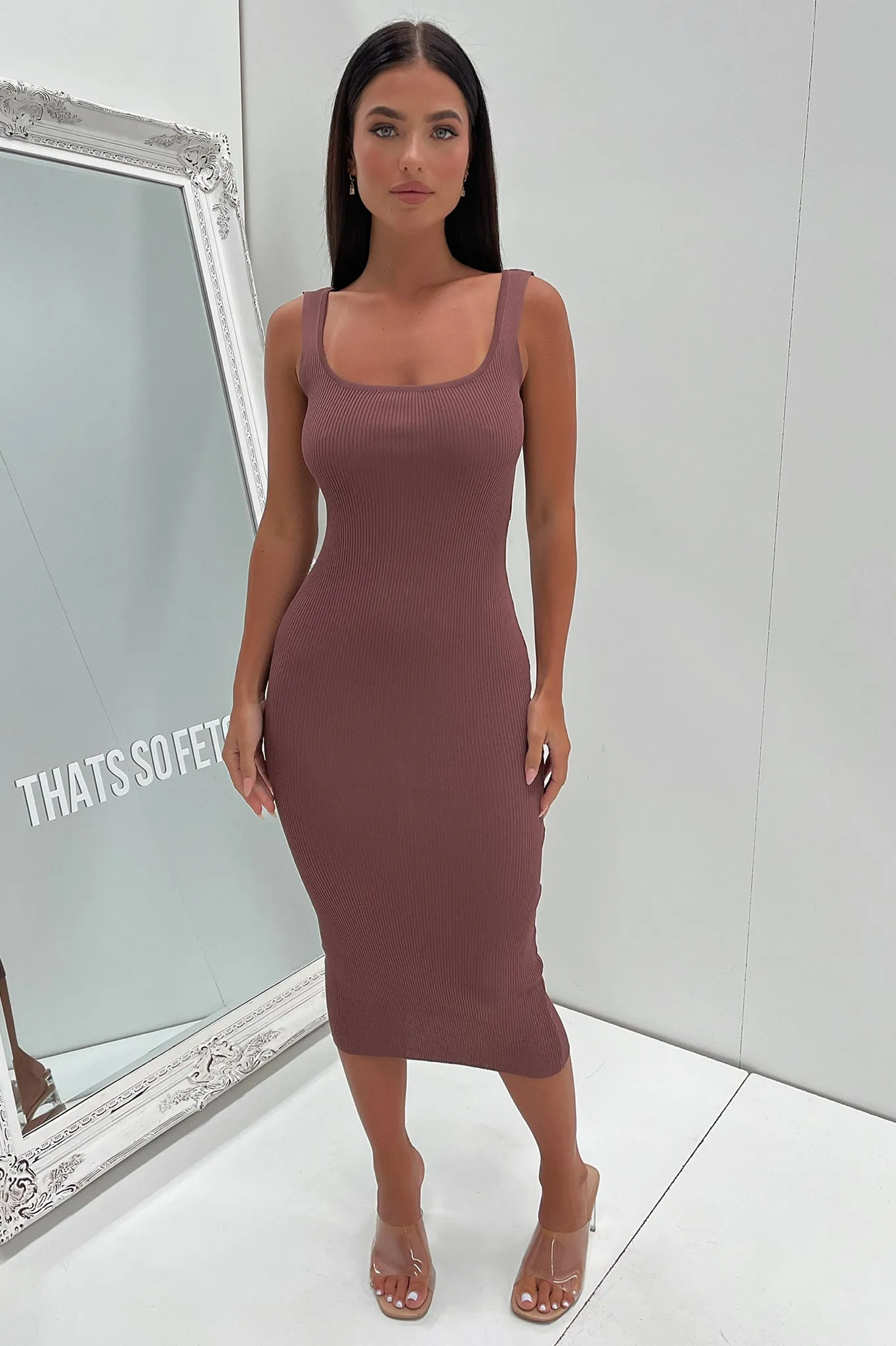 Neeha Midi Dress - Brown sold by Thats So Fetch product image thumbnail 4