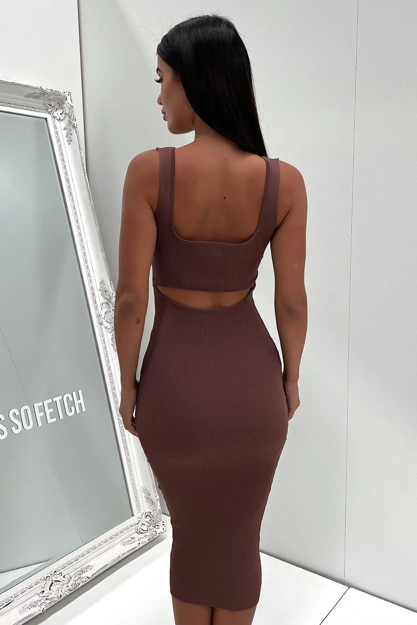 Neeha Midi Dress - Brown sold by Thats So Fetch product image thumbnail 5