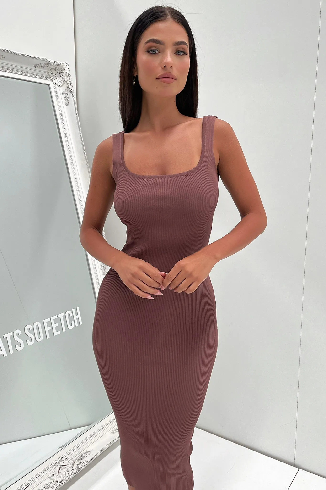 Neeha Midi Dress - Brown sold by Thats So Fetch product image thumbnail 2