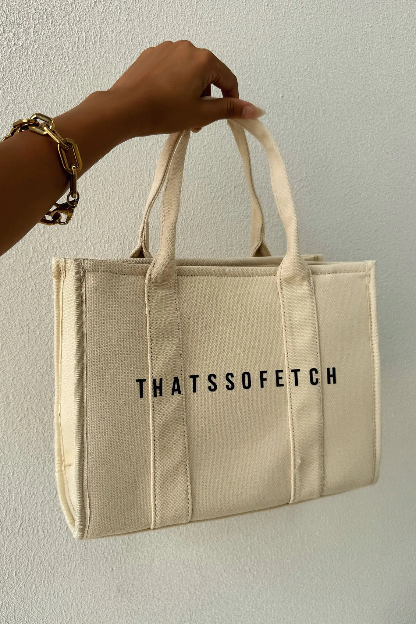 Xenia Small Tote Bag - Beige sold by Thats So Fetch product image thumbnail 3