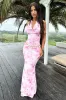 Lainey Maxi Dress - Pink Floral sold by Thats So Fetch