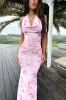 Lainey Maxi Dress - Pink Floral sold by Thats So Fetch