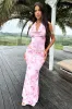 Lainey Maxi Dress - Pink Floral sold by Thats So Fetch