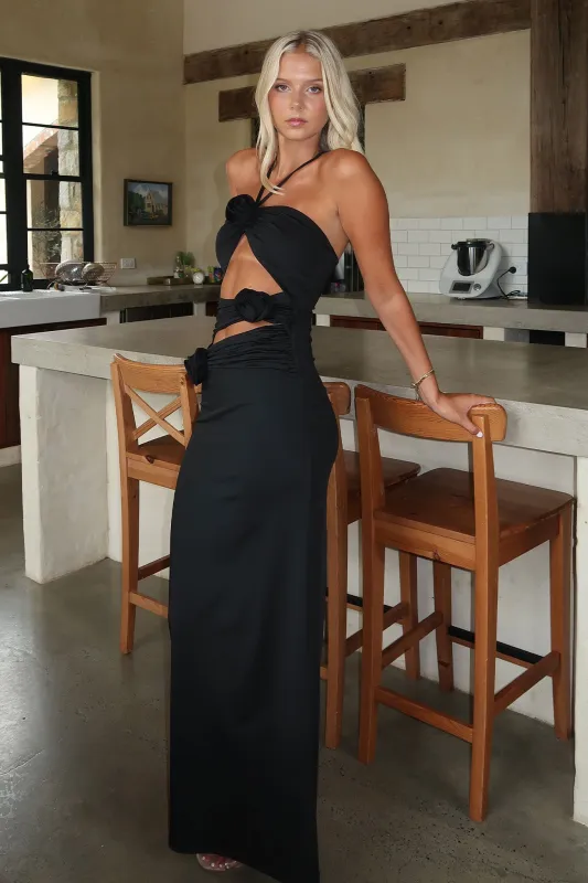Ramsey Cut Out Maxi Dress - Black sold by Thats So Fetch