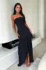 Thalassa Strapless Corset Maxi Dress - Black sold by Thats So Fetch