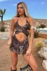 Stone Cut Out Mini Dress - Leopard sold by Thats So Fetch