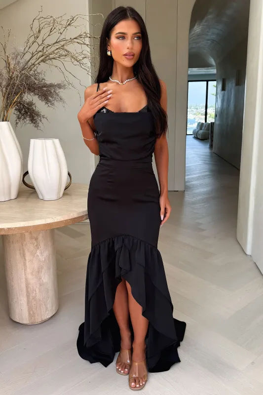 Maris Maxi Dress - Black sold by Thats So Fetch