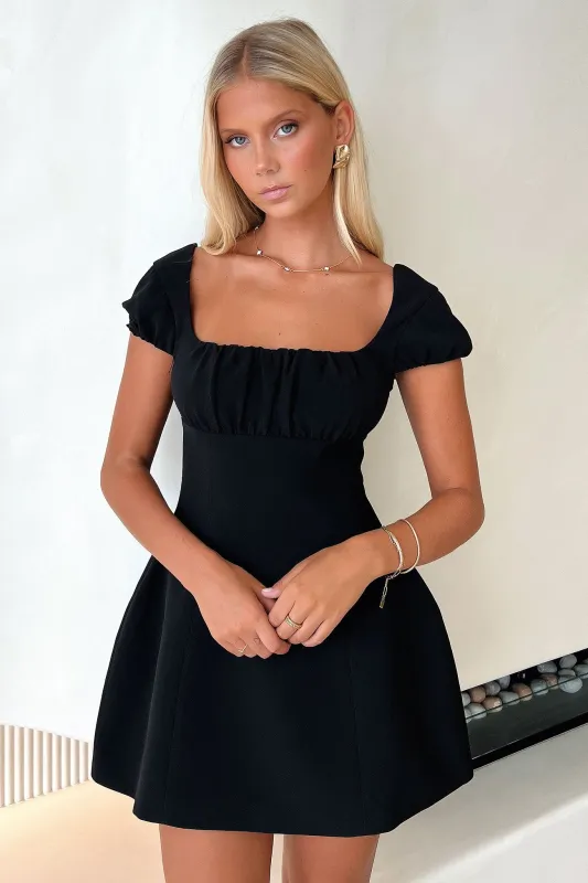 Arlette Mini Dress - Black sold by Thats So Fetch
