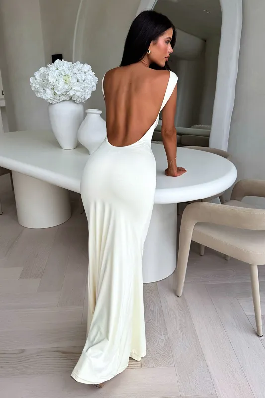 Elai Open Back Maxi Dress - Yellow sold by Thats So Fetch