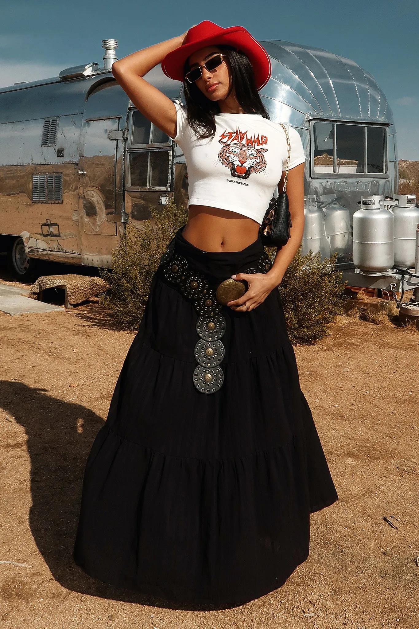 Breeze Maxi Skirt - Black sold by Thats So Fetch