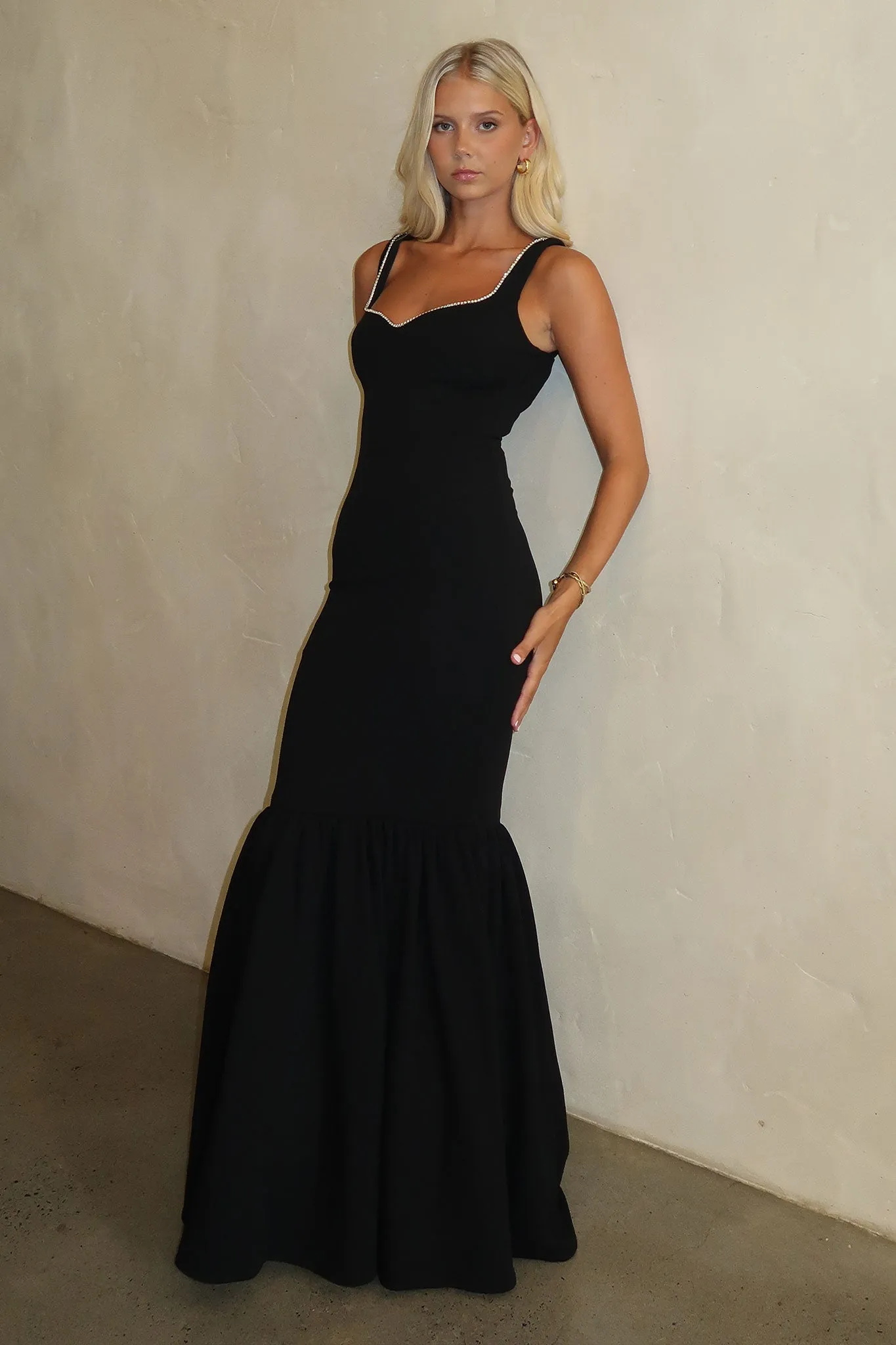 Emberly Maxi Dress - Black sold by Thats So Fetch