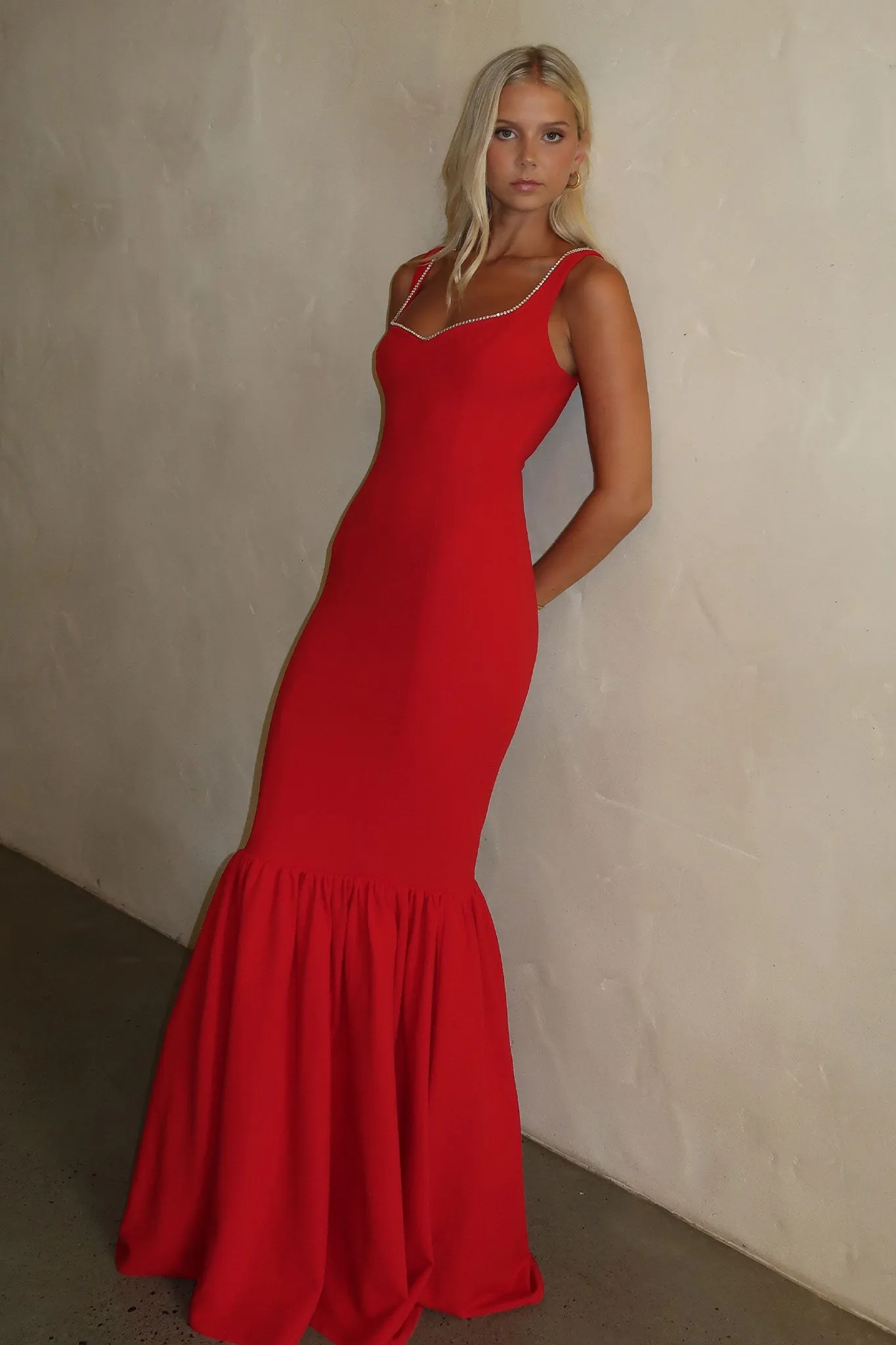 Emberly Maxi Dress - Red sold by Thats So Fetch product image thumbnail 2