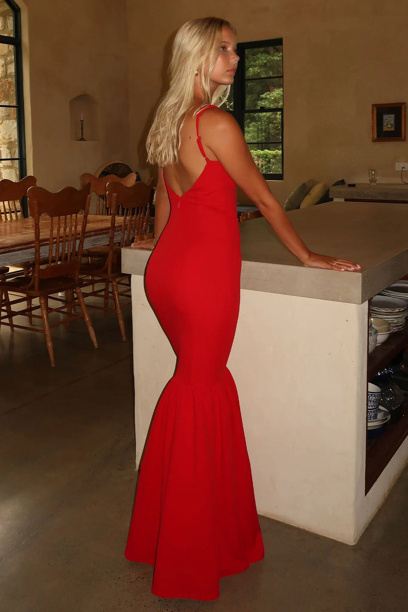 Emberly Maxi Dress - Red sold by Thats So Fetch product image thumbnail 3