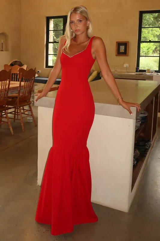 Emberly Maxi Dress - Red sold by Thats So Fetch