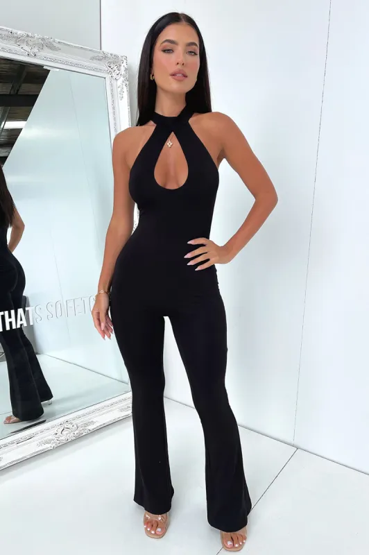 Evoke Jumpsuit - Black sold by Thats So Fetch