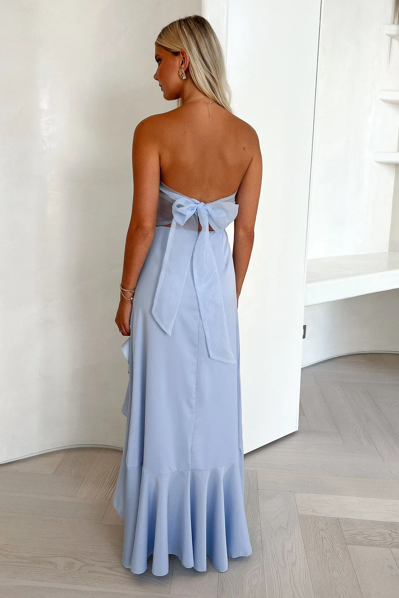 Milford Strapless Maxi Dress - Blue sold by Thats So Fetch product image thumbnail 3