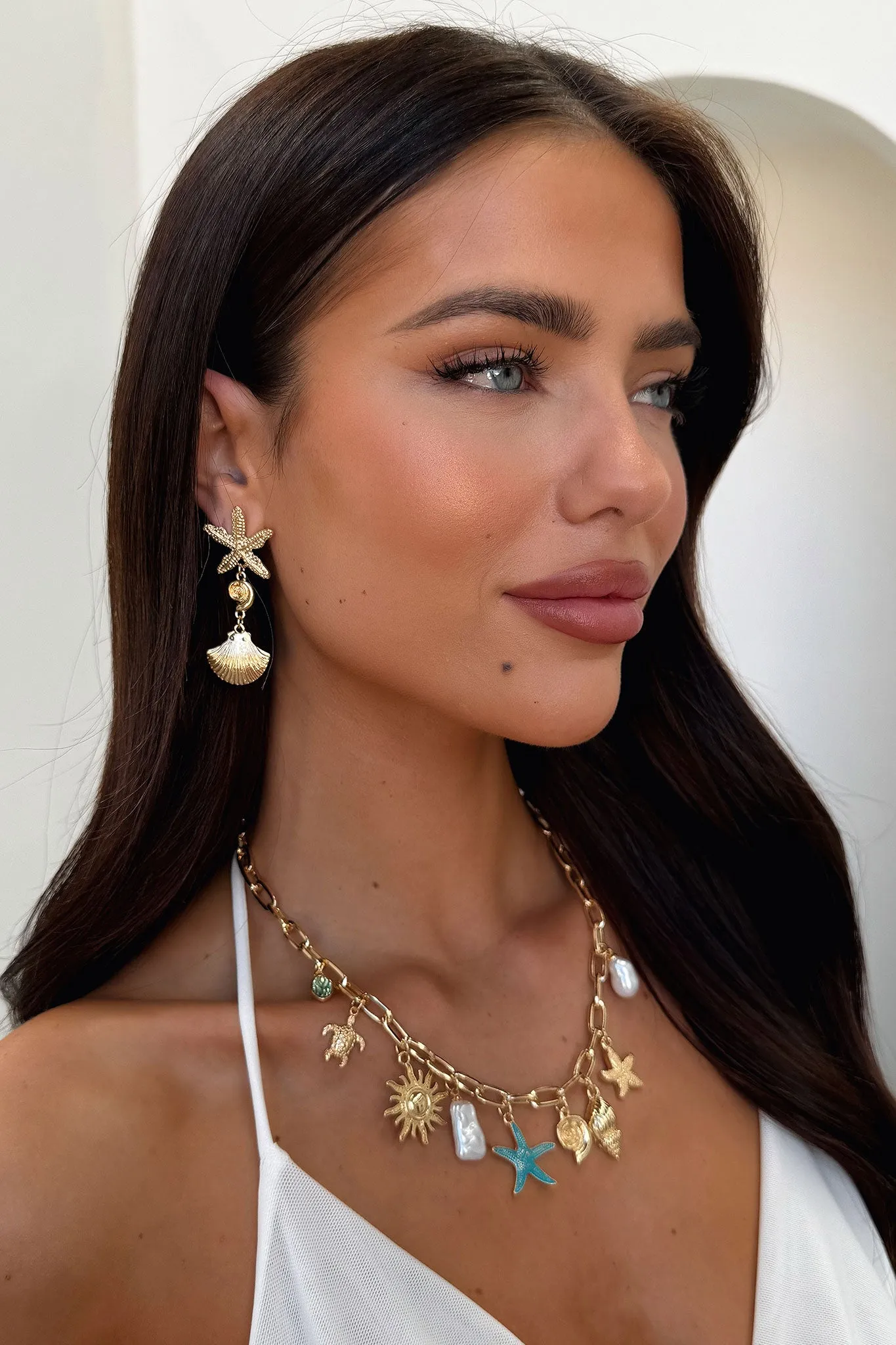 Ariel Earrings - Gold sold by Thats So Fetch product image thumbnail 3