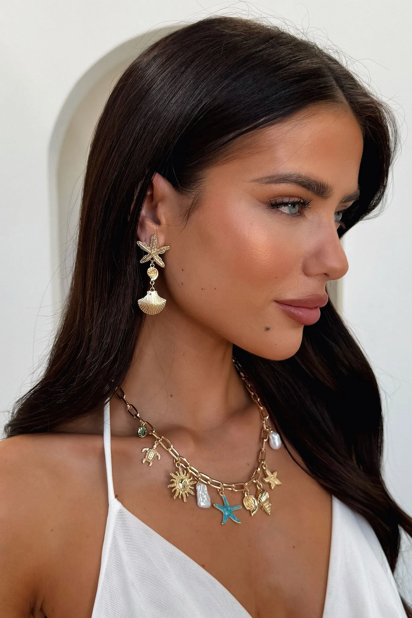 Ariel Earrings - Gold sold by Thats So Fetch