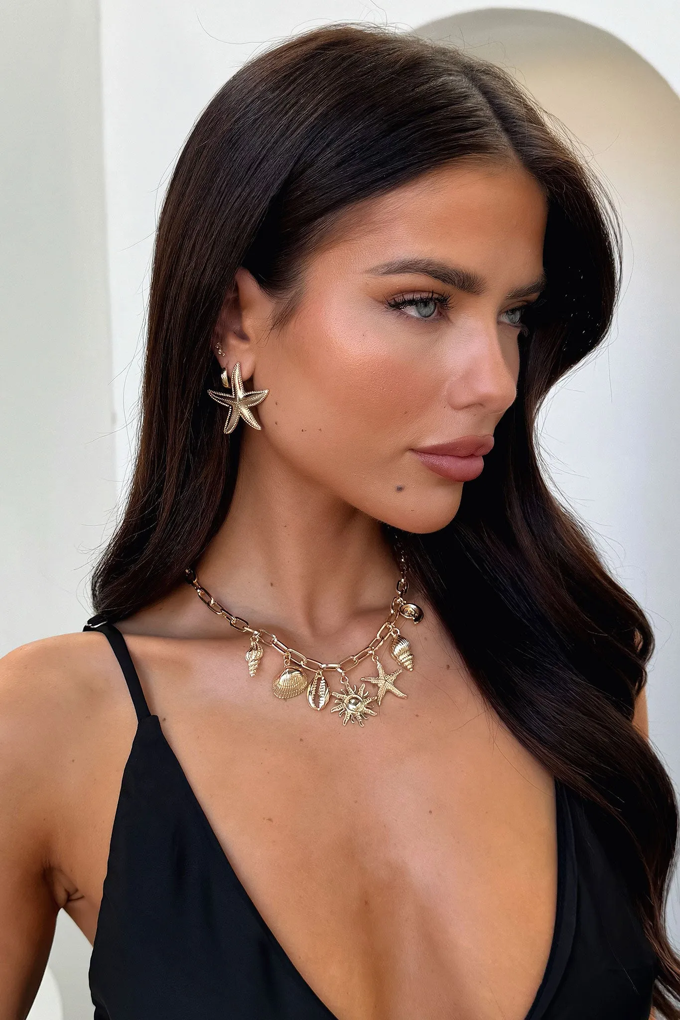 Coralie Necklace - Gold sold by Thats So Fetch product image thumbnail 2