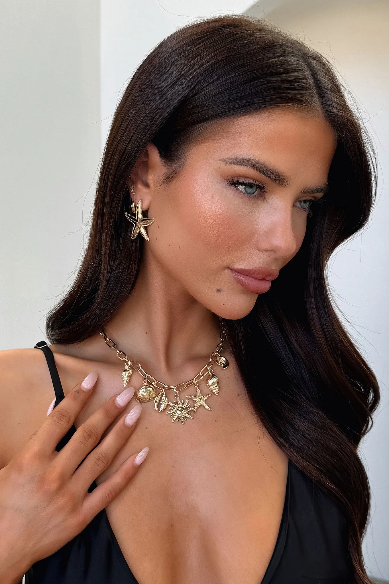 Coralie Necklace - Gold sold by Thats So Fetch product image thumbnail 5