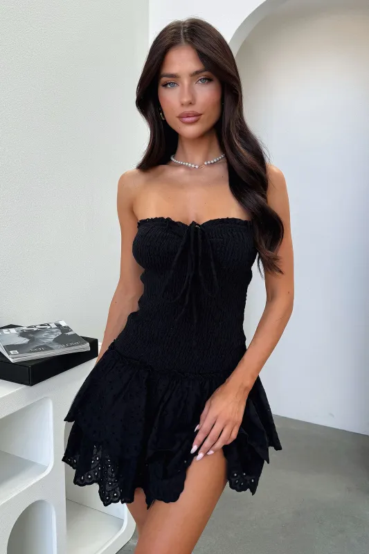 Avia Strapless Mini Dress - Black sold by Thats So Fetch