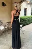 Alara Lace-Up Back Dress - Black sold by Thats So Fetch