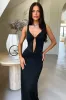 Lilo Keyhole Backless Maxi Dress - Black sold by Thats So Fetch