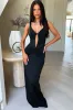 Lilo Keyhole Backless Maxi Dress - Black sold by Thats So Fetch