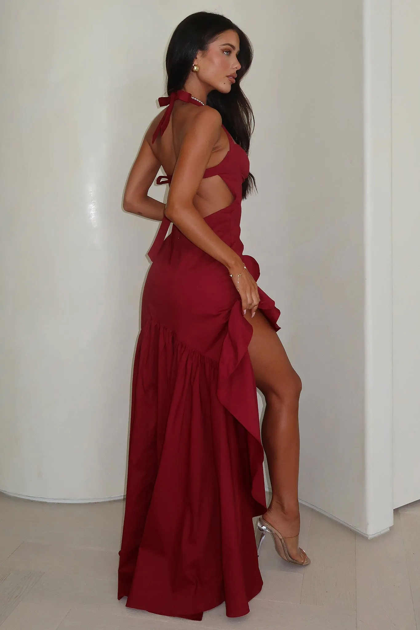 Neva Maxi Dress - Red sold by Thats So Fetch product image thumbnail 3