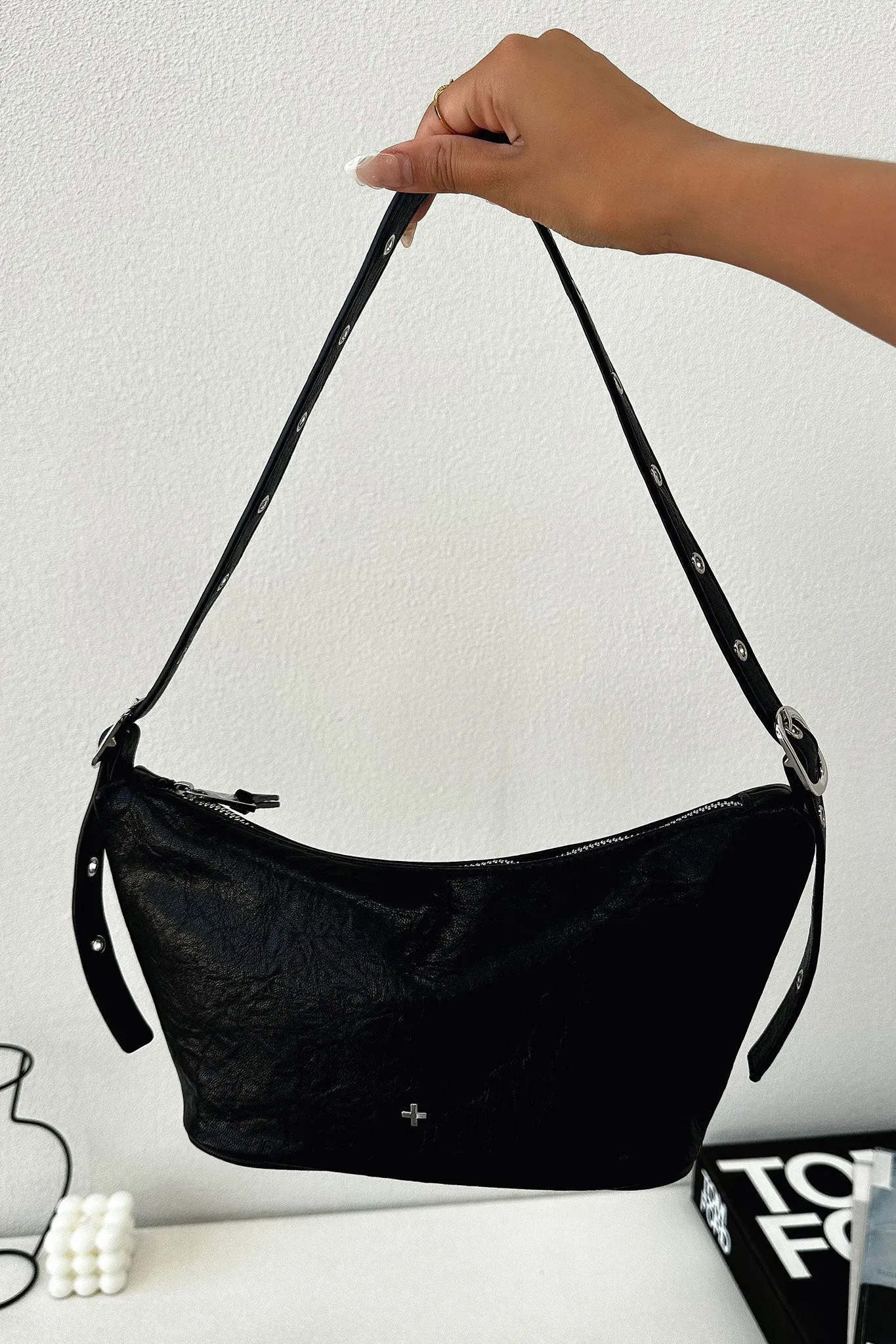 Peta + Jain Rosie Eyelet Shoulder Bag - Black sold by Thats So Fetch product image thumbnail 5