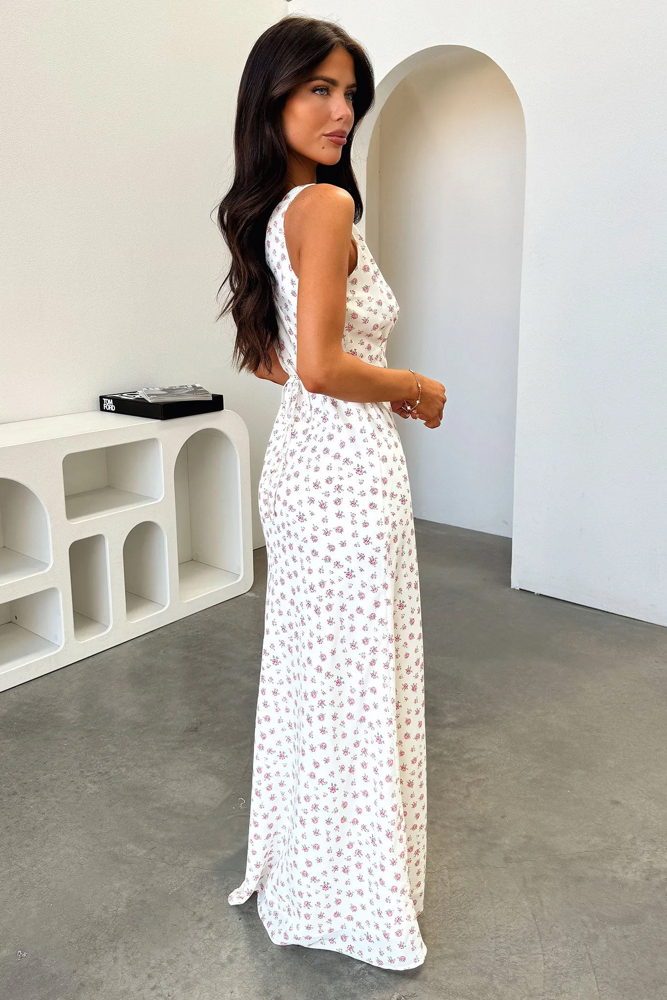 Naf V-Neck Maxi Dress - Rose Floral sold by Thats So Fetch product image thumbnail 5