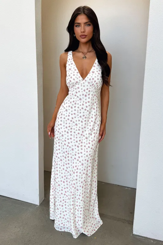 Naf V-Neck Maxi Dress - Rose Floral sold by Thats So Fetch