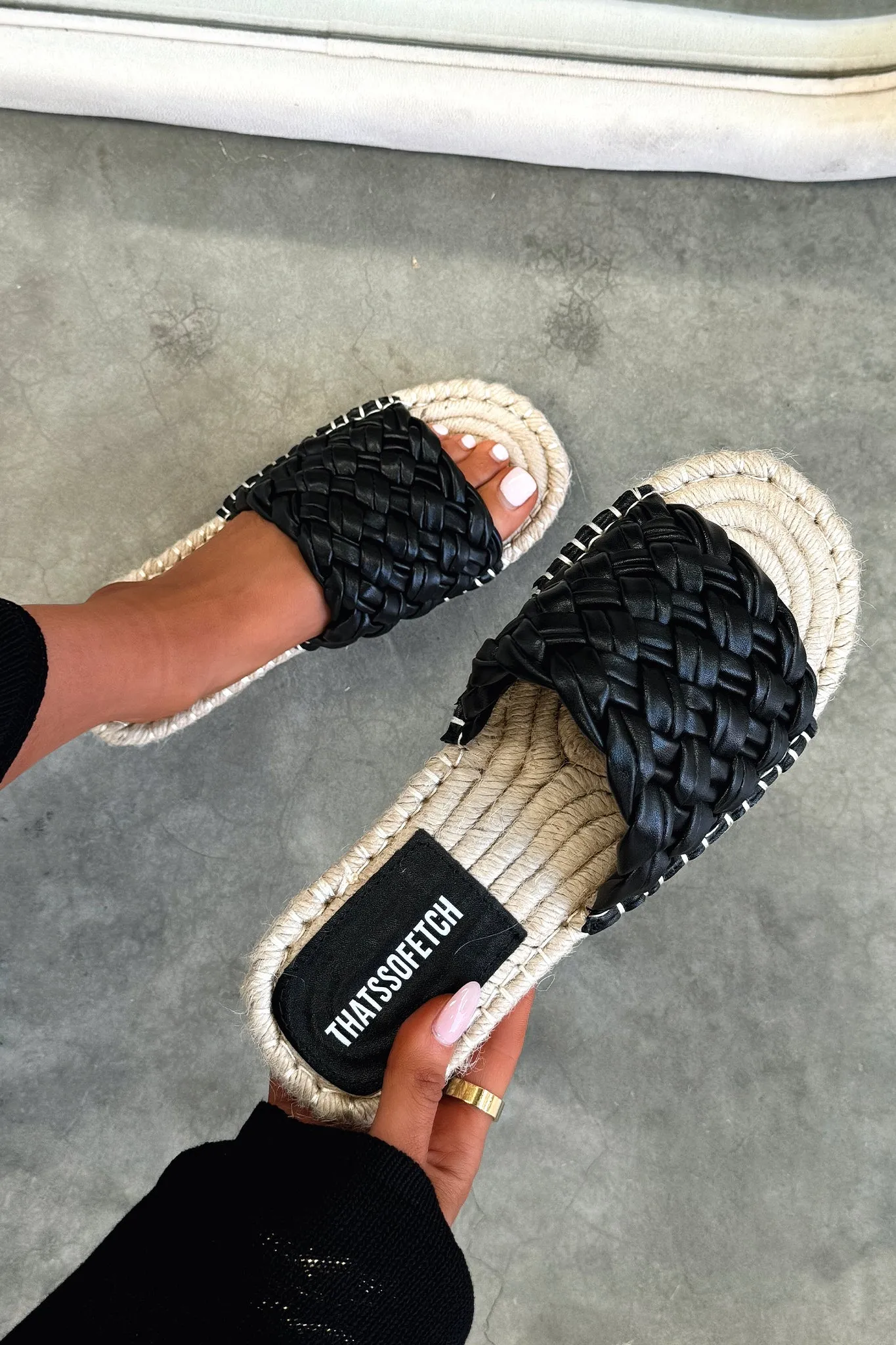 Maldive Slides - Black sold by Thats So Fetch